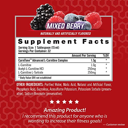 iSatori Liquid L-Carnitine LS3, Mixed Berry Flavor