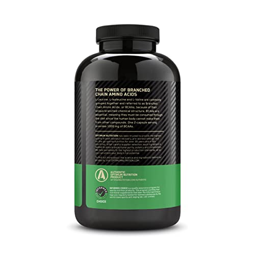 Optimum Nutrition Instantized BCAA Capsules, 400 Count
