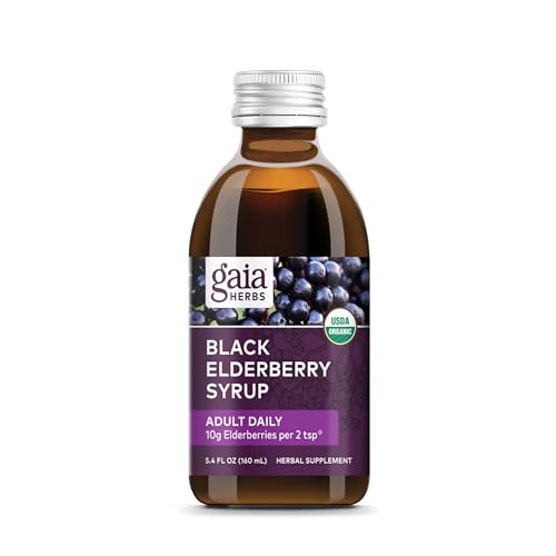 Gaia Herbs Black Elderberry Syrup for Immune Support