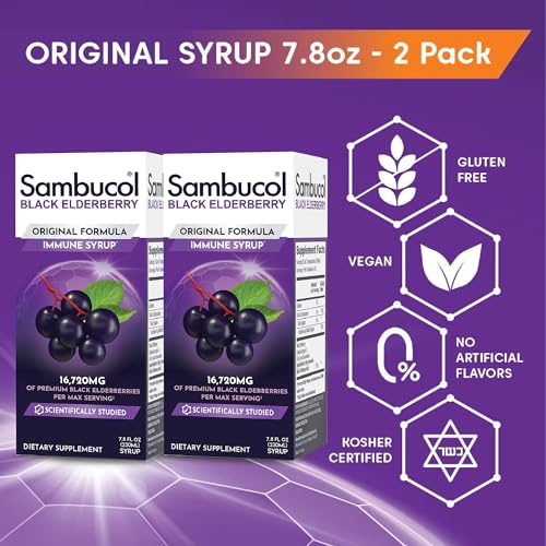 Sambucol Black Elderberry Syrup - Immune Support 2-Pack