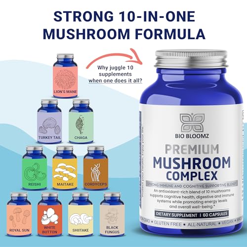 Premium Mushroom Complex Capsules for Immune Support
