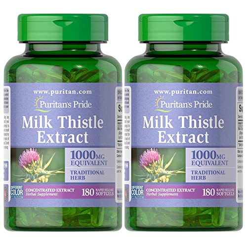 Milk Thistle Capsules 180 Count Twin Pack