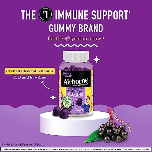 Elderberry Zinc & Vitamin C Immune Gummies 50ct