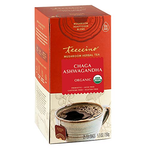 Organic Butterscotch Chaga Ashwagandha Tea Bags