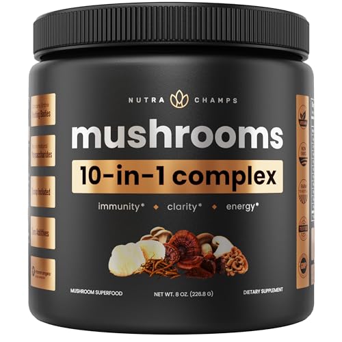 Organic Mushroom Powder Blend for Focus & Immunity