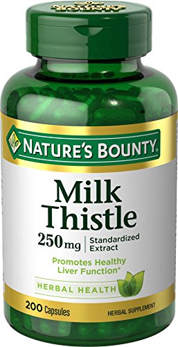 Nature's Bounty Milk Thistle Liver Support Capsules 250 mg