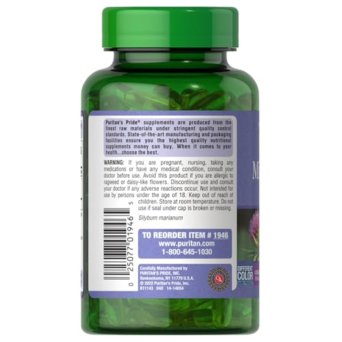 Milk Thistle 4:1 Extract 1000 Mg Softgels