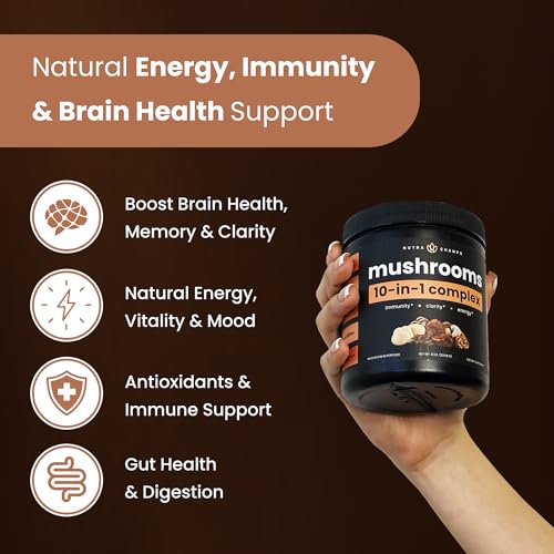 Organic Mushroom Powder Blend for Focus & Immunity