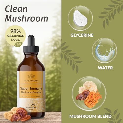 Herbamama Vegan Mushroom Complex for Immune Support