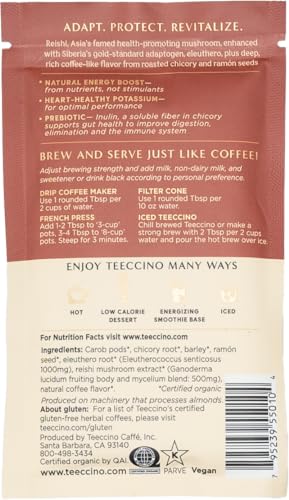 Teeccino Mushroom Adaptogen Coffee Sampler Pack