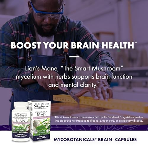 MycoBotanicals Brain Support Capsules with Mushrooms
