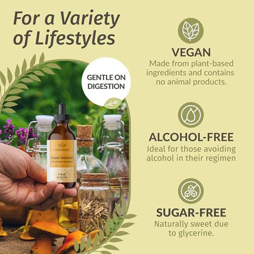 Herbamama Vegan Mushroom Complex for Immune Support