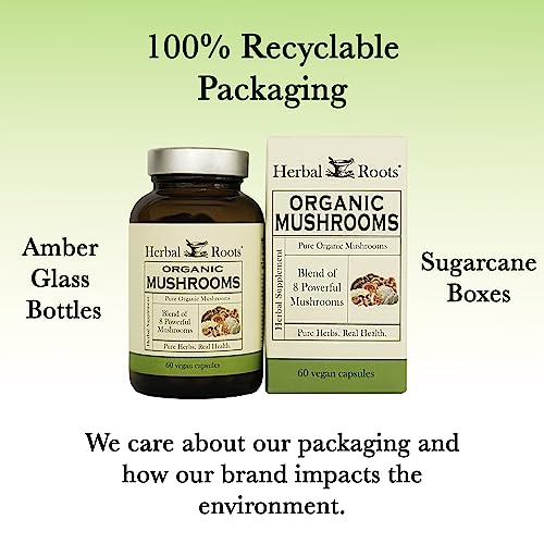 Organic Mushroom Blend Supplement Capsules - 60 Count