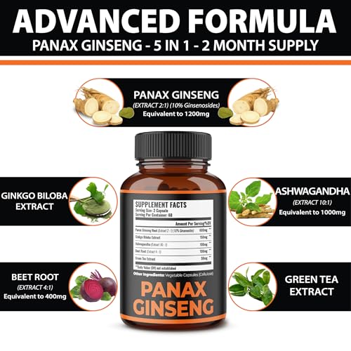 Zolotus Korean Red Ginseng & Ginkgo Biloba Capsules