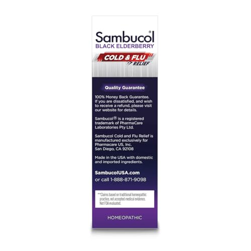 Sambucol Cold & Flu Relief Tablets - 60 Count