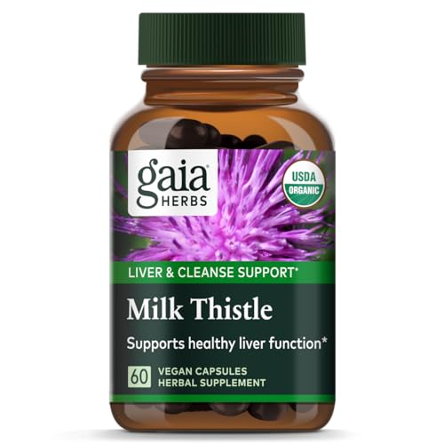 Gaia Herbs Milk Thistle Liver Support - 60 Capsules