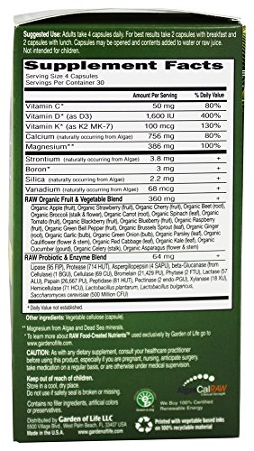 Garden of Life Raw Calcium with Magnesium & D3