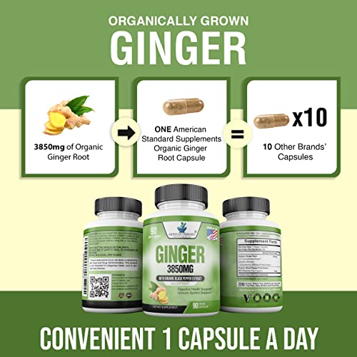 Organic Ginger Capsules with Black Pepper Extract