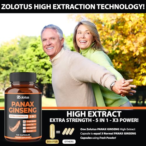 Zolotus Korean Red Ginseng & Ginkgo Biloba Capsules