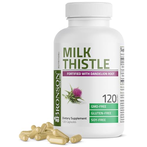 Bronson Milk Thistle & Dandelion Root Capsules