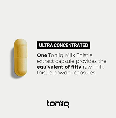 Toniiq 25,000mg Milk Thistle Extract Capsules
