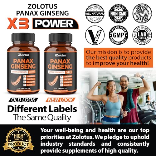 Zolotus Korean Red Ginseng & Ginkgo Biloba Capsules