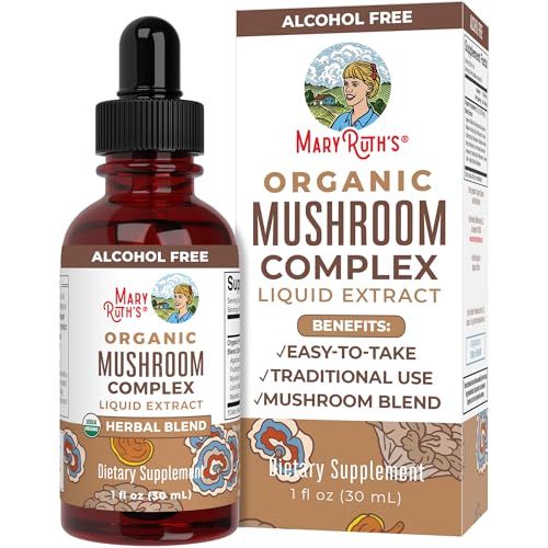 Organic Mushroom Complex Liquid Drops – Vegan Formula