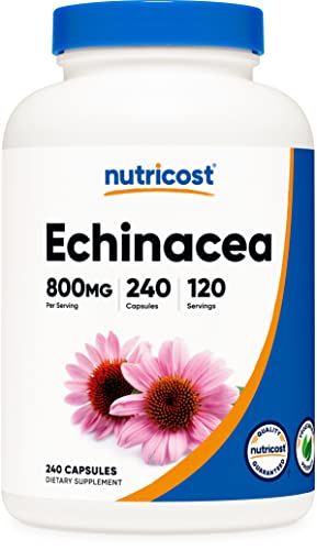 Nutricost Echinacea 800mg - 240 Vegetarian Capsules