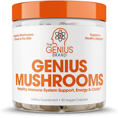 Genius Mushroom Blend: Energy, Focus, Immune Support