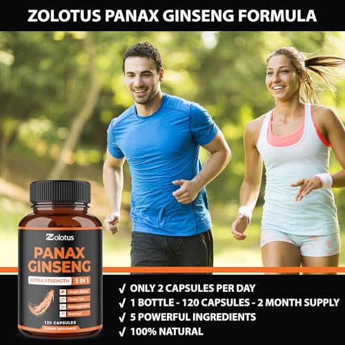 Zolotus Korean Red Ginseng & Ginkgo Biloba Capsules