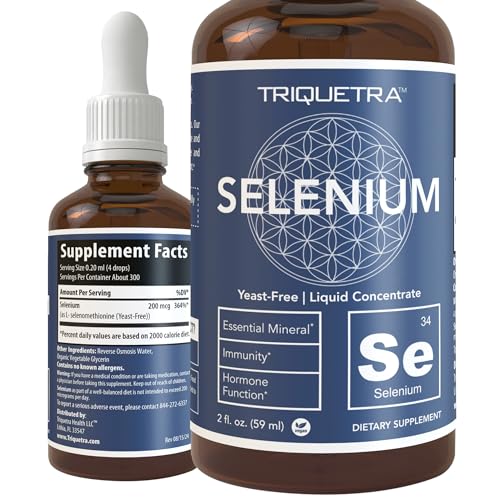 Selenium 200 mcg - Vegan Antioxidant Liquid 2 oz