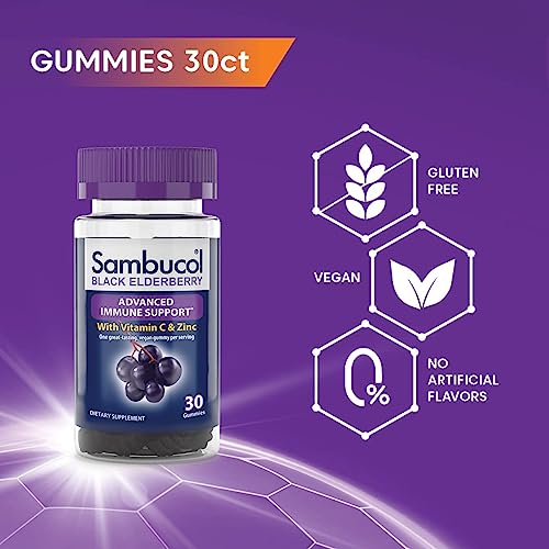 Sambucol Black Elderberry Gummies with Zinc & Vitamin C