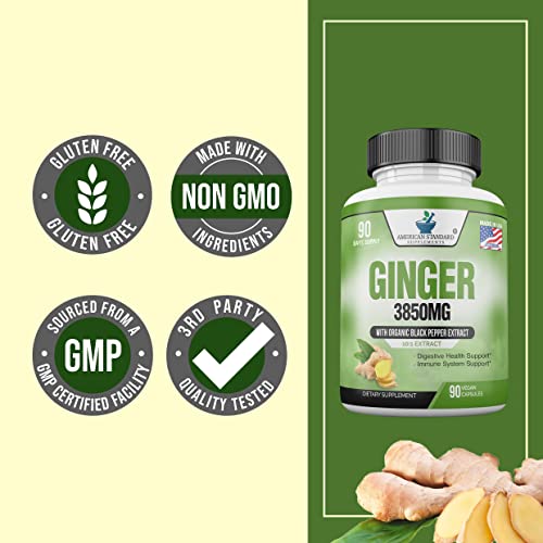 Organic Ginger Capsules with Black Pepper Extract