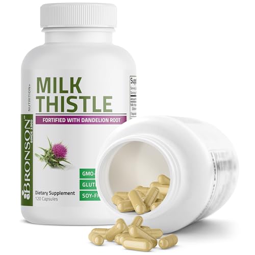 Bronson Milk Thistle & Dandelion Root Capsules