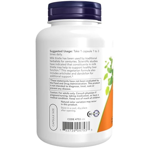 NOW Foods Silymarin Milk Thistle Extract 300 mg