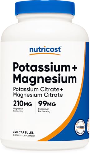 Nutricost Potassium & Magnesium Citrates - 240 Capsules
