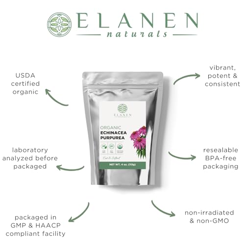 Organic Echinacea Purpurea Dried Tea - 4 oz