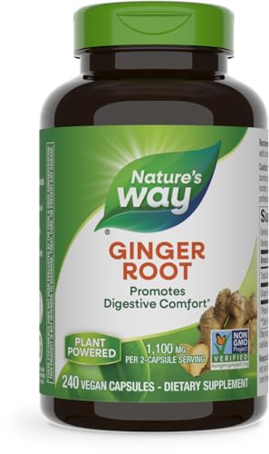 Nature's Way Ginger Root for Digestive Health, 240 Caps