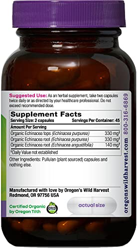 Oregon's Wild Harvest Organic Echinacea, 90 Count