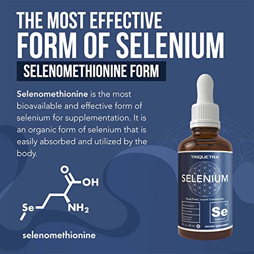 Selenium 200 mcg - Vegan Antioxidant Liquid 2 oz