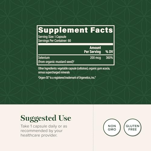 Global Healing Selenium 200mcg Antioxidant Supplement