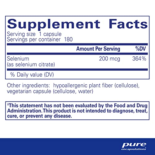 Pure Encapsulations Selenium for Immune Support - 180 Capsules