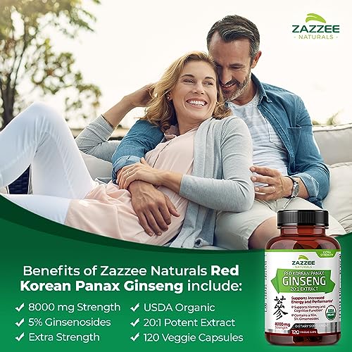 Organic Red Korean Ginseng 20:1 Extract Capsules