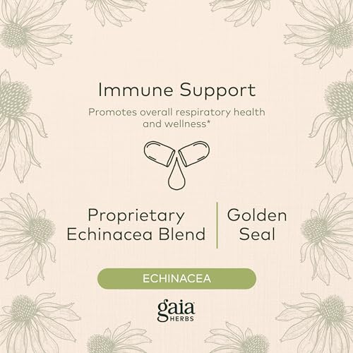 Gaia Herbs Echinacea Goldenseal Immune Support Capsules