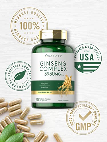Carlyle Ginseng Complex Capsules - 200 Count