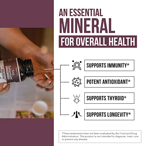 Plant-Based Total Selenium 200 mcg - 60 Capsules