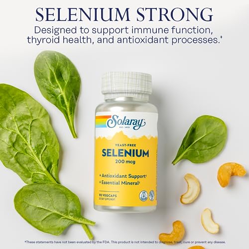 Solaray Yeast-Free Selenium 200mcg for Immune Support