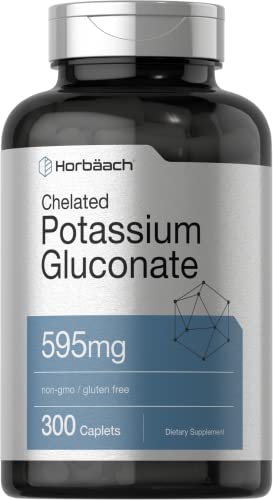 Chelated Potassium Gluconate 595mg – 300 Veggie Capsules