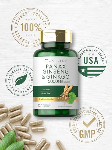 Carlyle Ginseng & Ginkgo Biloba 120 Capsules