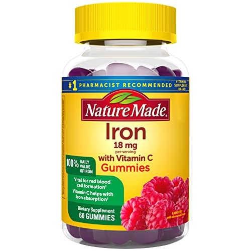 Nature Made Iron Gummies with Vitamin C, 60 Count